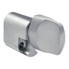 EVVA SKI Internal Scandinavian Thumbturn Cylinder 5 Pin 25.6mm - Nickel Plated