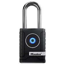 MASTER LOCK Weather Resistant Long Shackle Bluetooth Padlock 56mm 4401EURLHEC - Boron Carbide