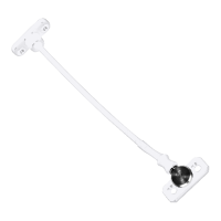 JACKLOC Perma Permanent Swivel/Stud Window Restrictor  - White