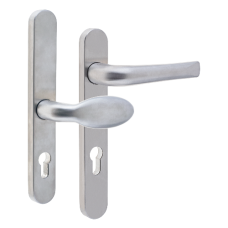 MILA Supa 92 Lever/Pad - 220mm Backplate Brushed  - Satin Stainless Steel