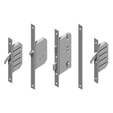 WINKHAUS Cobra EFGA Latch, Deadbolt & 2 Hooks With Entryguard & Lockout Facility - 16mm 35/92 16mm Faceplate