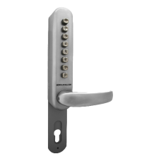 BORG LOCKS BL6100 Narrow Style Digital Lock With UPVC Extension  - Satin Chrome