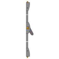 DORMAKABA PHA 3 Point Antithrust Panic Latch  - Silver