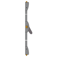 DORMAKABA PHA 3 Point Antithrust Panic Latch  - Silver