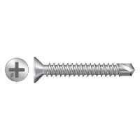 RAPIERSTAR Self Drill Screws For Reinforced UPVC - Countersunk 3.9mm x 45mm Qty 500 - Zinc Plated