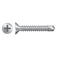 RAPIERSTAR Self Drill Screws For Reinforced UPVC - Countersunk 4.8mm x 38mm Qty 500 - Zinc Plated