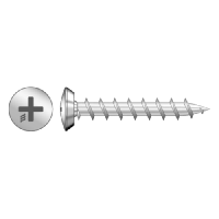 RAPIERSTAR Sharp Point Screws For Reinforced UPVC - Pan Head 4.8 x 25mm  - Zinc Plated