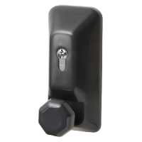 EXIDOR 709EC Knob Operated Outside Access Device Black - Anthracite Grey
