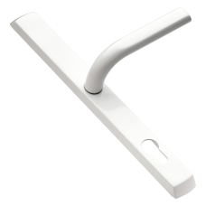 LOXTA 92 Lever/Lever UPVC Furniture - 278mm Backplate  - White