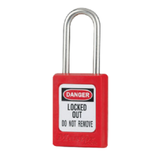 MASTER LOCK S31 Zenex Thermoplastic Safety Padlock  Keyed To Differ - Red