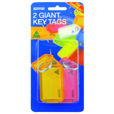 KEVRON ID30 Giant Tags Blister Pack 2 pcs   - Assorted Colours