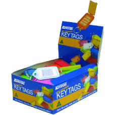 KEVRON ID30 Giant Tags Display Box 50pcs   x 50 - Assorted Colours