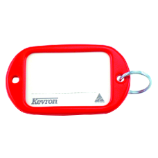 KEVRON ID10 Jumbo Key Tags Bag of 50 Assorted Colours  x 50 - Red