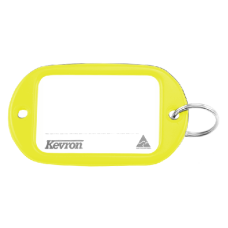 KEVRON ID10 Jumbo Key Tags Bag of 50 Assorted Colours  x 50 - Yellow