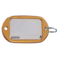 KEVRON ID10 Jumbo Key Tags Bag of 50 Assorted Colours  x 50 - Gold