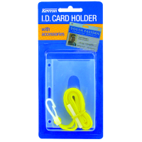KEVRON ID1013 LA  Card Holder with Lanyard  - Clear