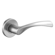 URFIC Easy Click Lyon Round Lever on Rose  - Polished Nickel