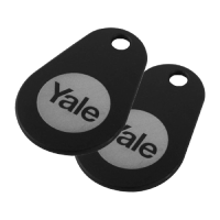 YALE Smart Lock Key Tag  Twin Pack - Black