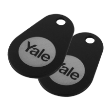 YALE Smart Lock Key Tag  Twin Pack - Black