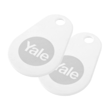 YALE Smart Lock Key Tag  Twin Pack - White