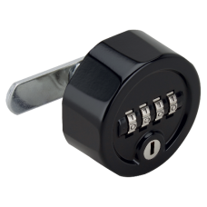 RONIS C4S Combination Cam Lock With Key Override  - Black