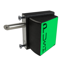 GATEMASTER SBQEKL Bolt On Cylinder Exit Pushpad Left Handed SBQEK6LL02 40mm 60mm - Black & Green