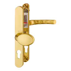 HOPPE UPVC Lever / Moveable Pad Door Furniture 76G/3633N/3623N/1710 92mm/62mm Centres  - Gold
