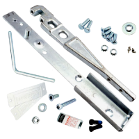 AXIM Transom Door Closer Drive Arm Assembly 8800 Series Side load anti finger trap - Satin Anodised Aluminium