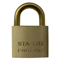 B&G STA-LOCK C Series  Open Shackle Padlock -  Shackle 51mm Keyed To Differ C250BS - Brass