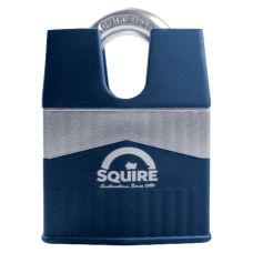 SQUIRE Warrior Closed Shackle Padlock Key Locking 65mm - Blue & Silver