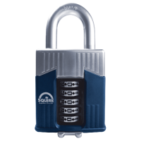 SQUIRE Warrior Open Shackle Combination Padlock 65mm  - Blue & Silver