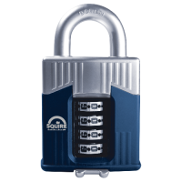 SQUIRE Warrior Open Shackle Combination Padlock 55mm  - Blue & Silver