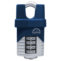 SQUIRE Vulcan Closed Shackle Combination Padlock 50mm - Blue & Silver