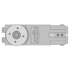 AXIM TC-9901 Concealed Transom Closer Body Only Size 3 Hold Open - Satin Anodised Aluminium