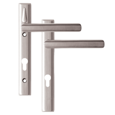 LOXTA Stealth Double Locking Lever Handle (Euro External) - 122mm 92PZ  - Polished Silver