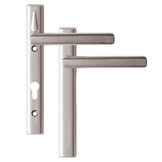 LOXTA Stealth Double Locking Lever Handle (Blank External) - 122mm 92PZ  - Polished Silver