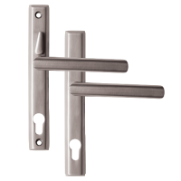 LOXTA Stealth Double Locking Lever Handle (Euro External) - 211mm 92PZ  - Brushed Silver