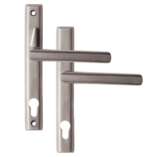 LOXTA Stealth Double Locking Lever Handle (Euro External) - 211mm 92PZ  - Brushed Silver