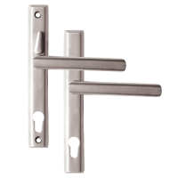 LOXTA Stealth Double Locking Lever Handle (Euro External) - 211mm 92PZ  - Polished Silver