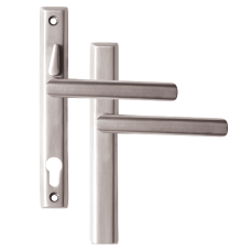LOXTA Stealth Double Locking Lever Handle (Blank External) - 211mm 92PZ  - Polished Silver