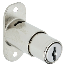 RONIS 18810 Flange Fix Furniture Push Lock 23.5mm CP KA under SM MK Series - Bright Nickel