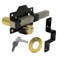 A PERRY Double Locking Long Throw Gate Lock 50mm Double Locking