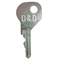 D&D Spare Wafer Key for MagnaLatch Gate Lock MKEYDUP-SW - Silver
