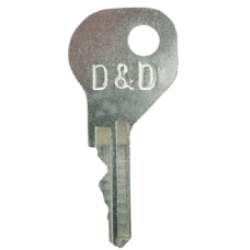 D&D Spare Wafer Key for MagnaLatch Gate Lock MKEYDUP-SW - Silver