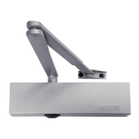 GEZE TS2000NV Size 2-4 Overhead Door Closer TS2000NV Without Backcheck - Silver