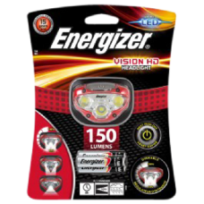 ENERGIZER Vision HD Headlight 150 Lumens  - Black & Red