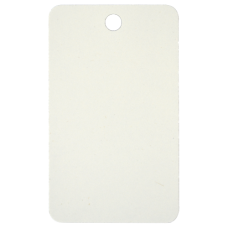 U-MARQ Rectangular Key Tag  100mm x 45mm - White