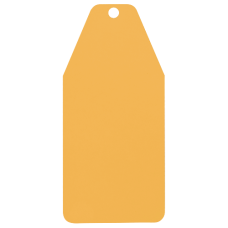 U-MARQ Rectangular Luggage Label Style Key Tag  75mm x 35mm - Yellow