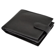 BEE-SECURE  Leather Bifold RFID Wallet With Coin Purse  - Black