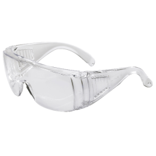 HILKA General Purpose Cover Safety Glasses Polycarbonate Anti-Static Lens - Clear